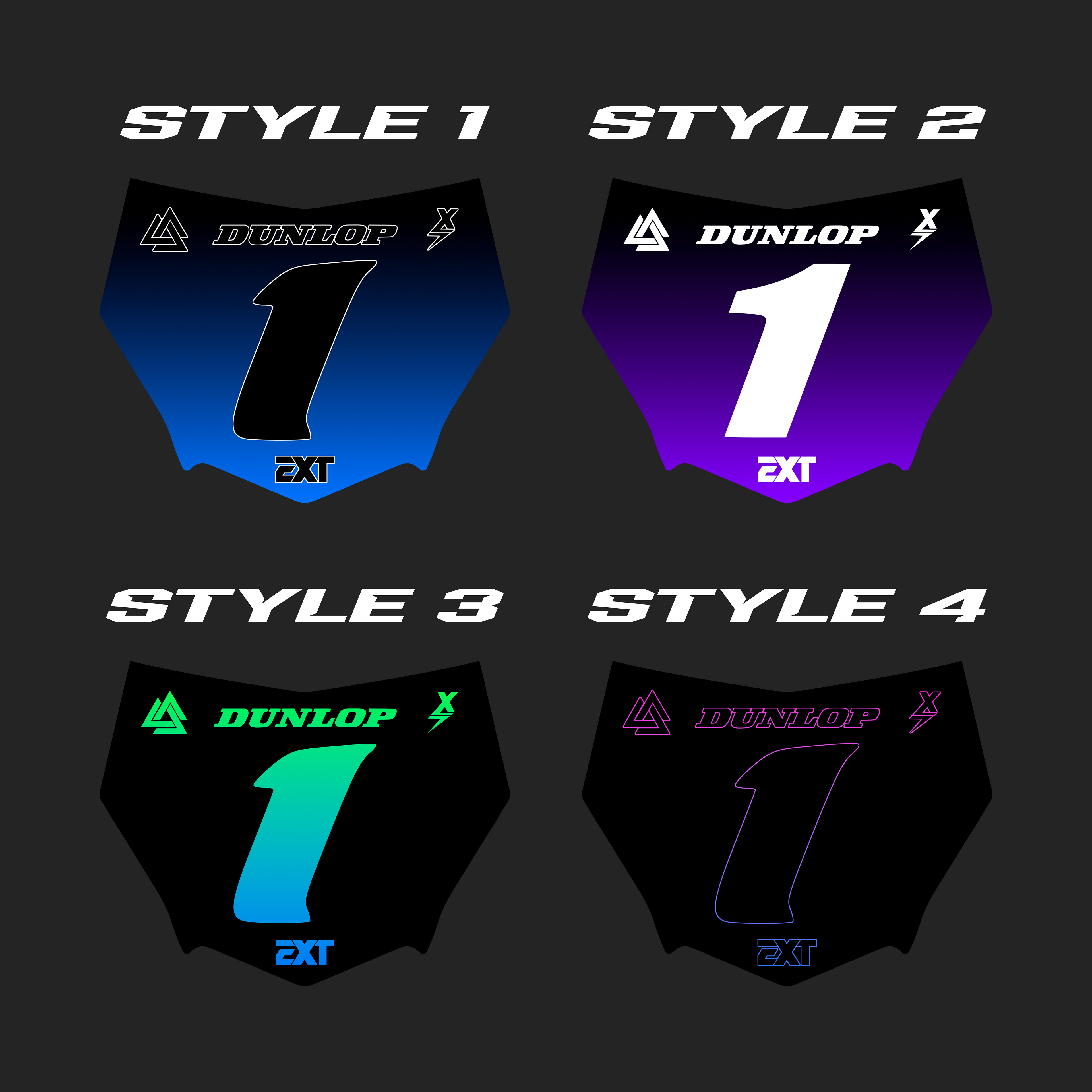 Motocutz Gradient Plate Decal